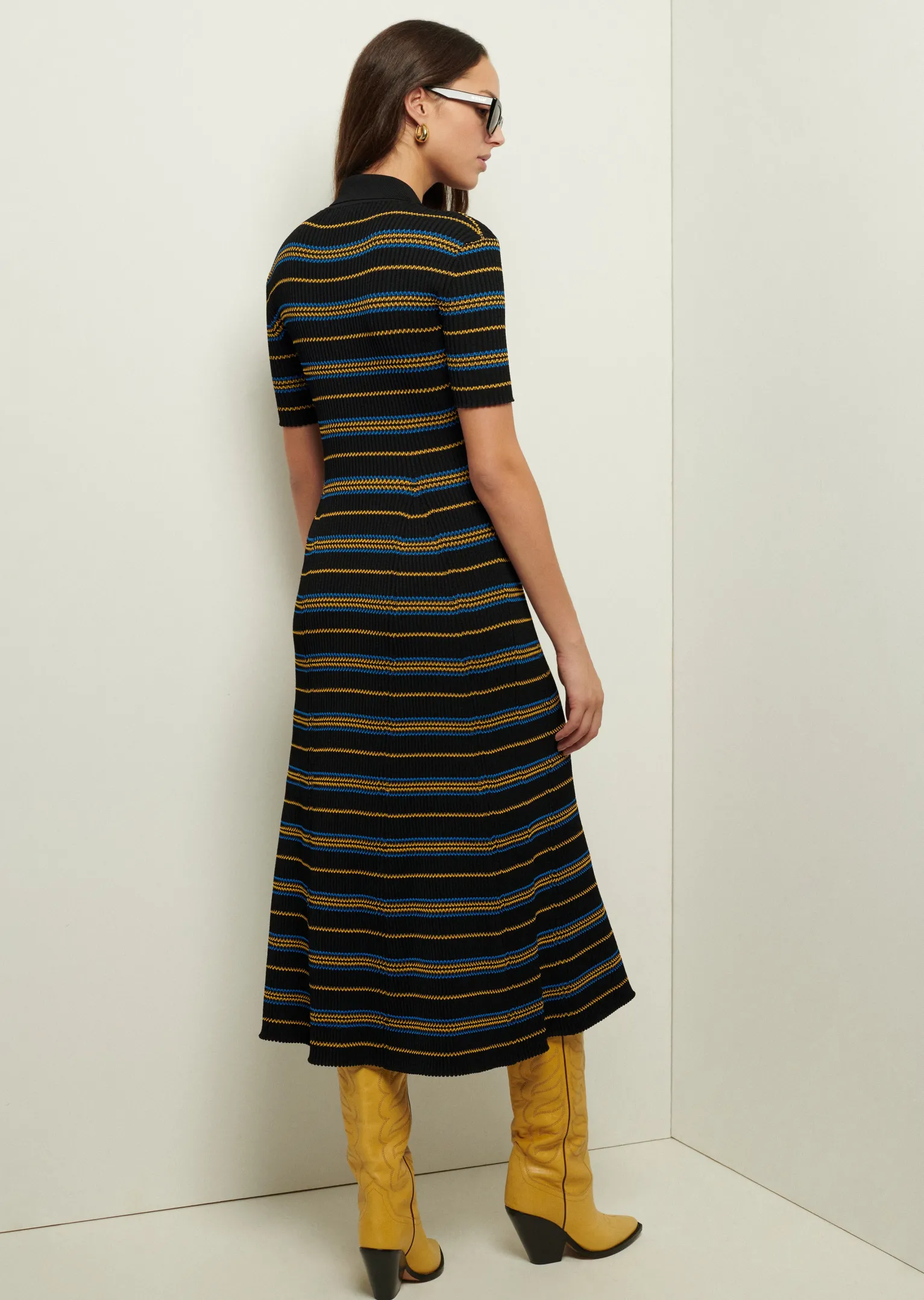 Women Derek Lam Dresses & Skirts<Alani Short Sleeve Polo Dress