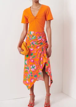 Women Derek Lam Dresses & Skirts<Alora Ruched Midi Skirt