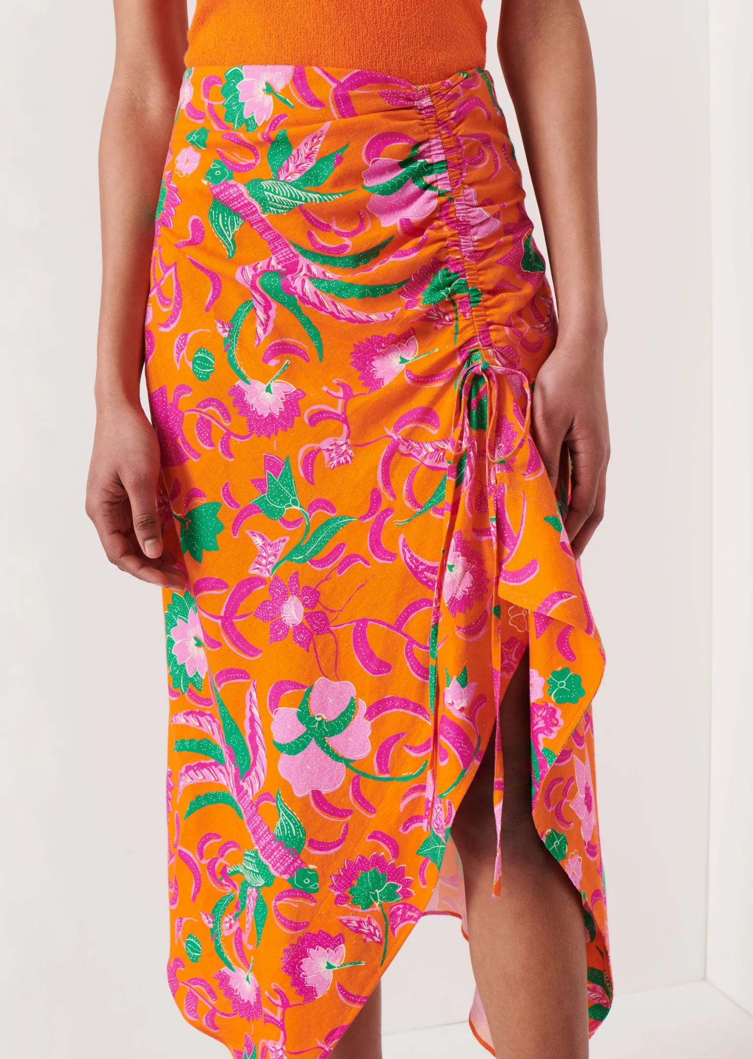 Women Derek Lam Dresses & Skirts<Alora Ruched Midi Skirt
