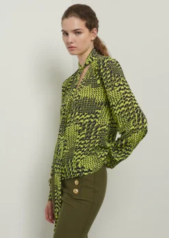 Women Derek Lam Tops<Amabel Tie Neck Blouse