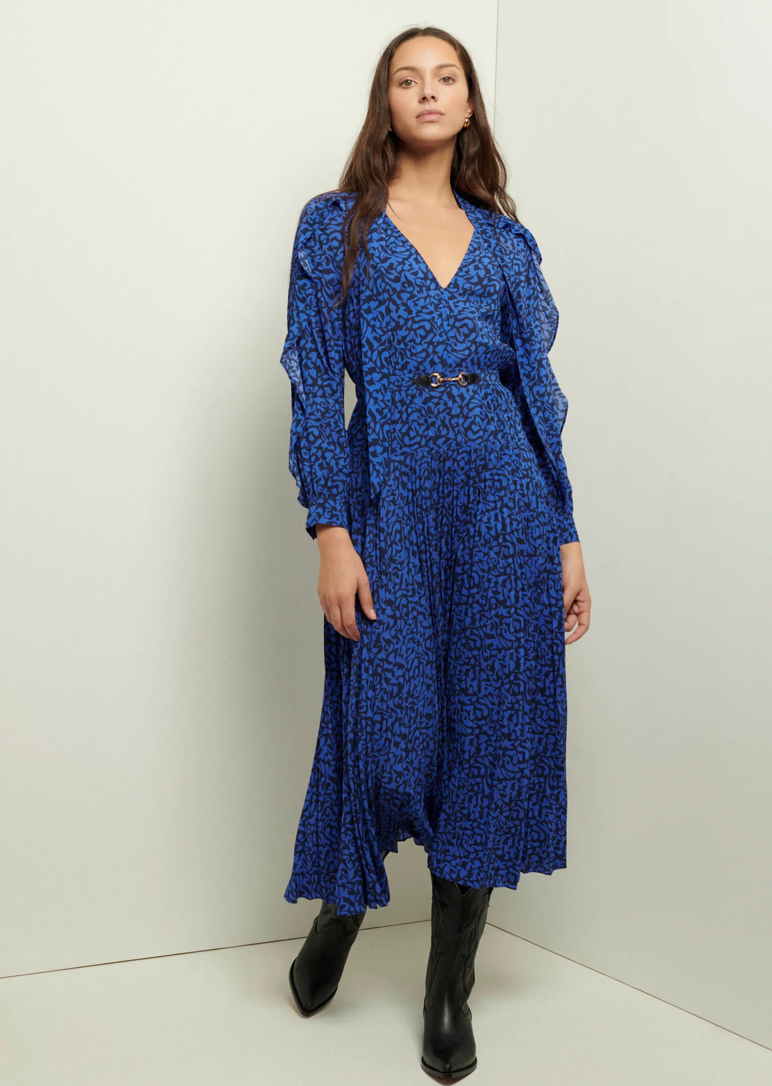Women Derek Lam Dresses & Skirts<Amanza Ruffle Pleated Dress