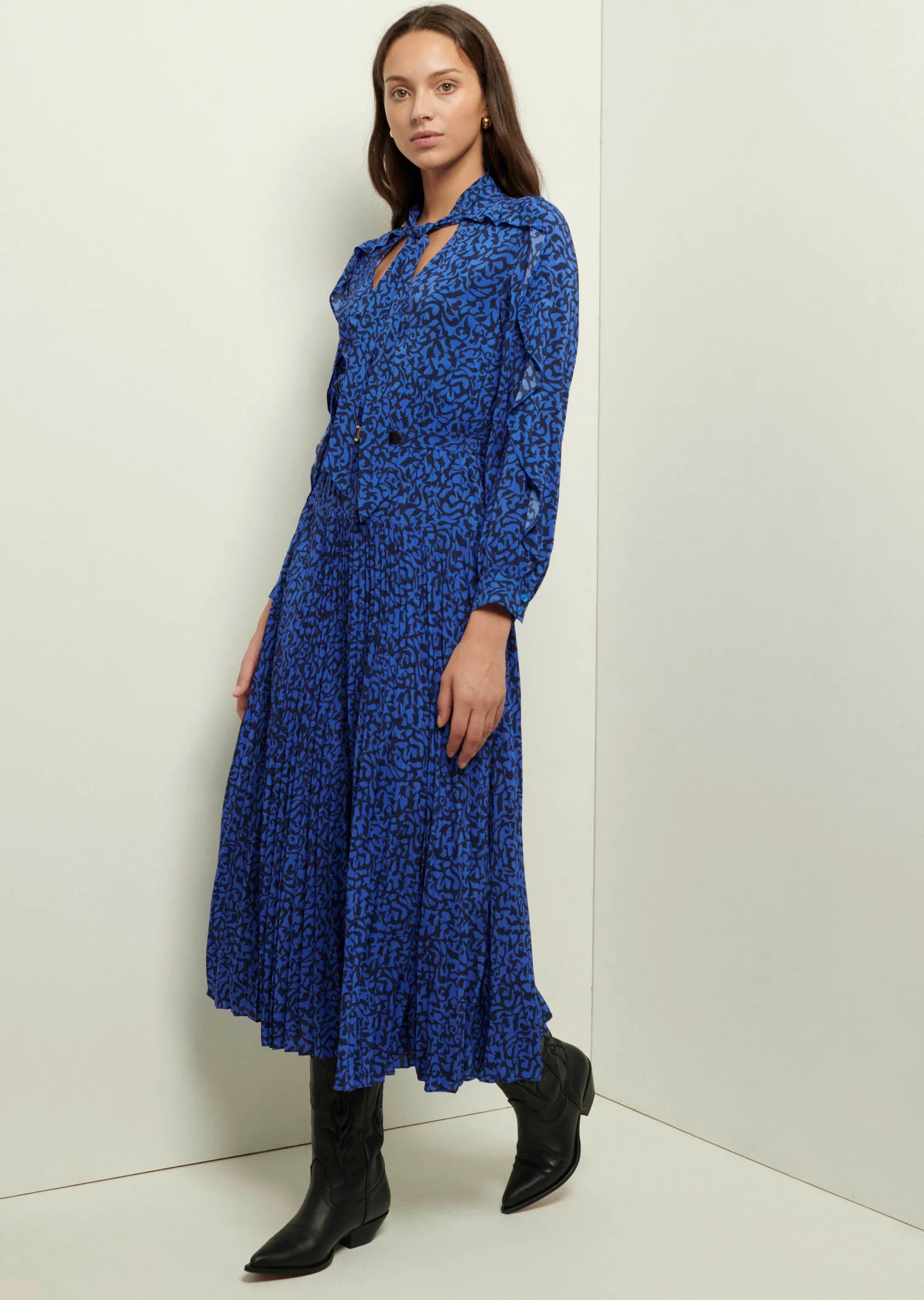 Women Derek Lam Dresses & Skirts<Amanza Ruffle Pleated Dress