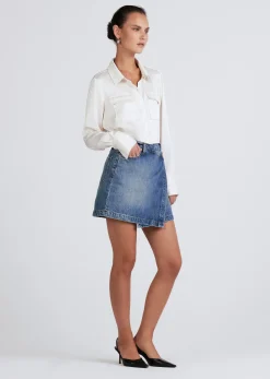 Women Derek Lam Denim<Ana Asymm Mini