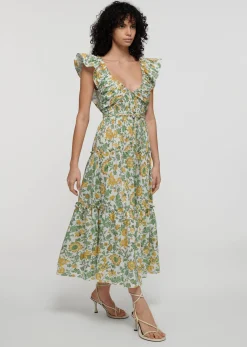 Women Derek Lam Dresses & Skirts<Anastasia Ruffle Maxi Dress