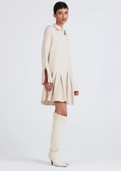Women Derek Lam Dresses & Skirts<Andrea Long Sleeve Mini Shirtdress