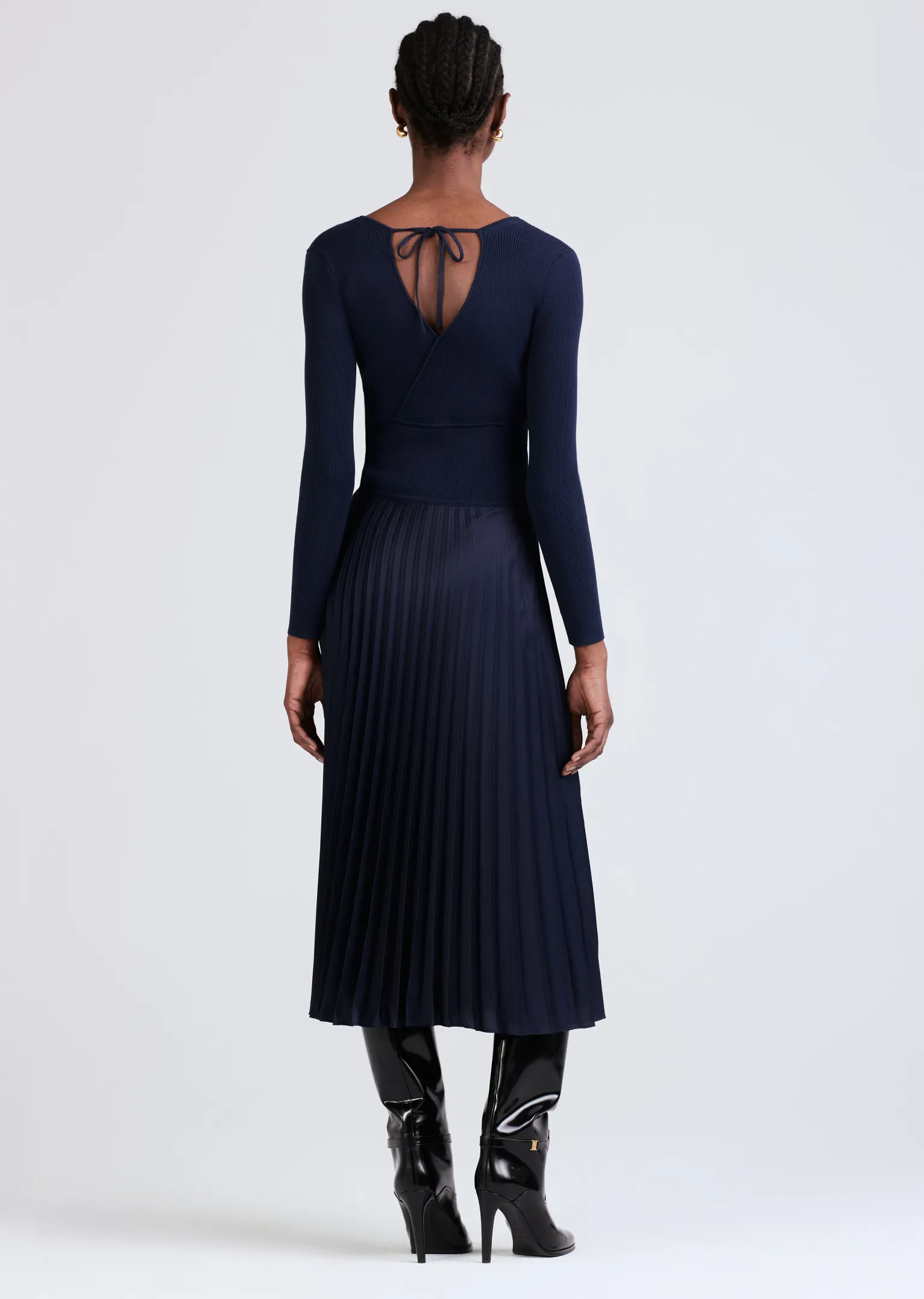 Women Derek Lam Dresses & Skirts<Anika Wrap Pleated Sweater Dress