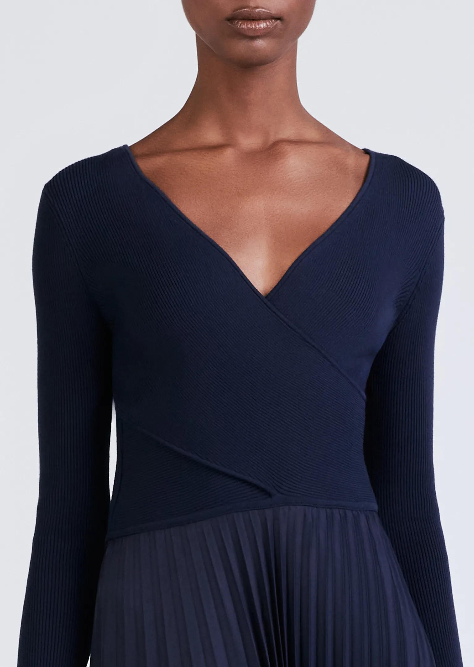Women Derek Lam Dresses & Skirts<Anika Wrap Pleated Sweater Dress