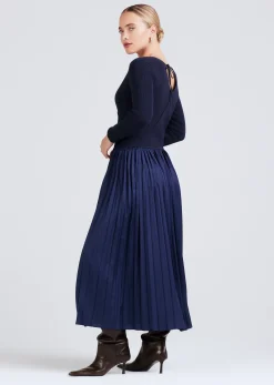 Women Derek Lam Dresses & Skirts<Anika Wrap Pleated Sweater Dress