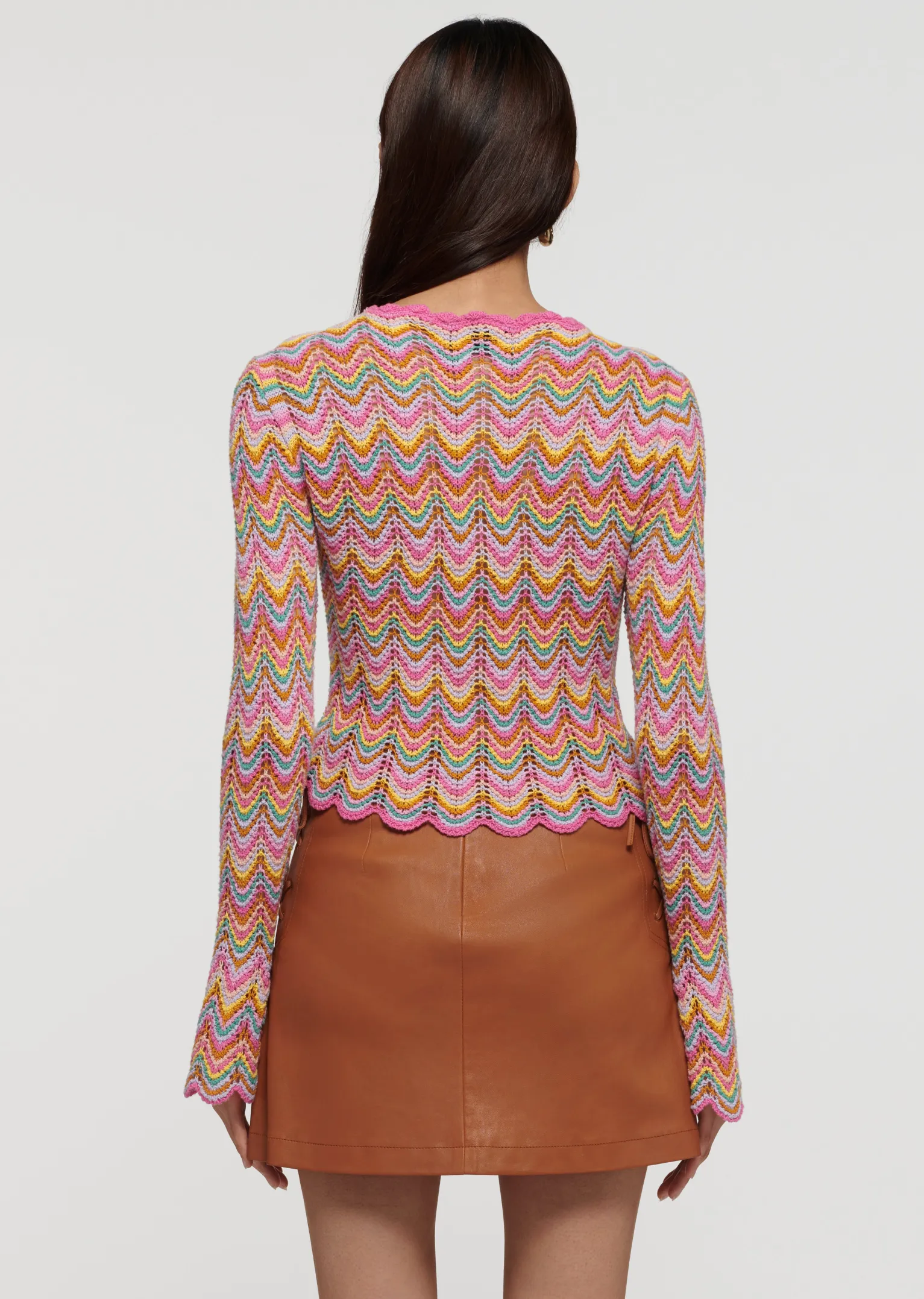 Women Derek Lam Sweaters<Arya Scallopped Cardigan