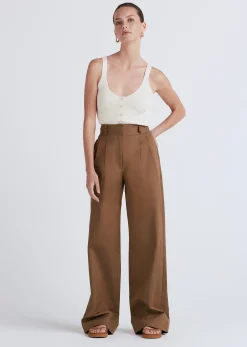 Women Derek Lam Pants & Shorts<Baxter Wide Leg Pleated Pants
