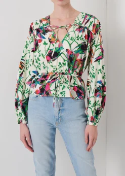Women Derek Lam Tops<Breanna Long Sleeve Gathered Top