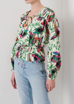 Women Derek Lam Tops<Breanna Long Sleeve Gathered Top