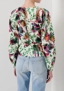 Women Derek Lam Tops<Breanna Long Sleeve Gathered Top