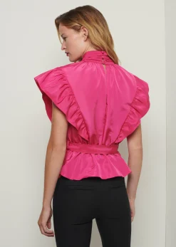 Women Derek Lam Tops<Brynn Ruffle Wrap Top