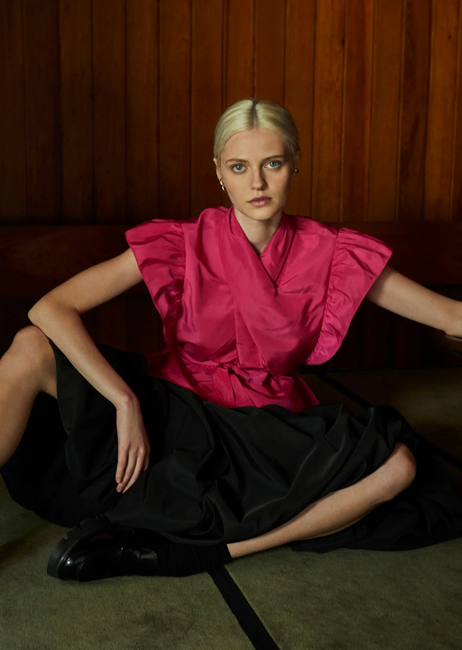 Women Derek Lam Tops<Brynn Ruffle Wrap Top
