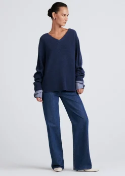Women Derek Lam Sweaters<Cassie Mixed Media Sweater