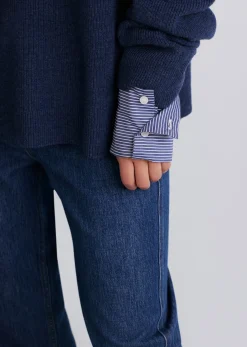 Women Derek Lam Sweaters<Cassie Mixed Media Sweater