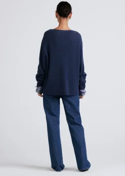 Women Derek Lam Sweaters<Cassie Mixed Media Sweater