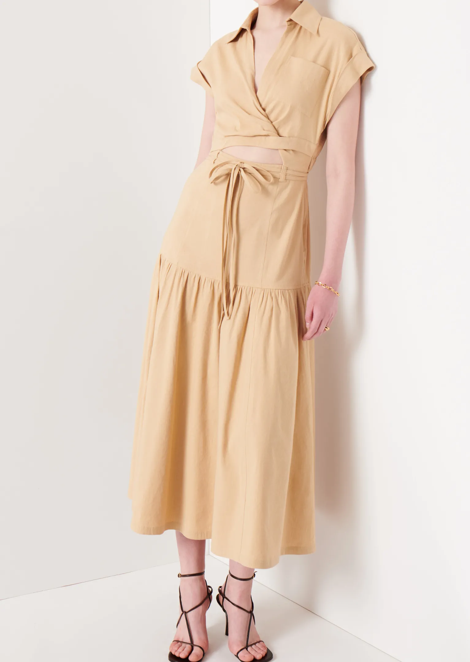 Women Derek Lam Dresses & Skirts<Charlene Cut-Out Shirt Dress