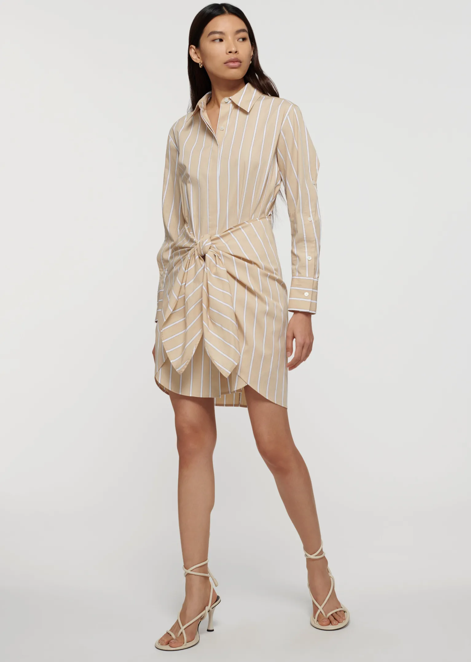 Women Derek Lam Dresses & Skirts<Charlotte Tie Waist Shirt Dress