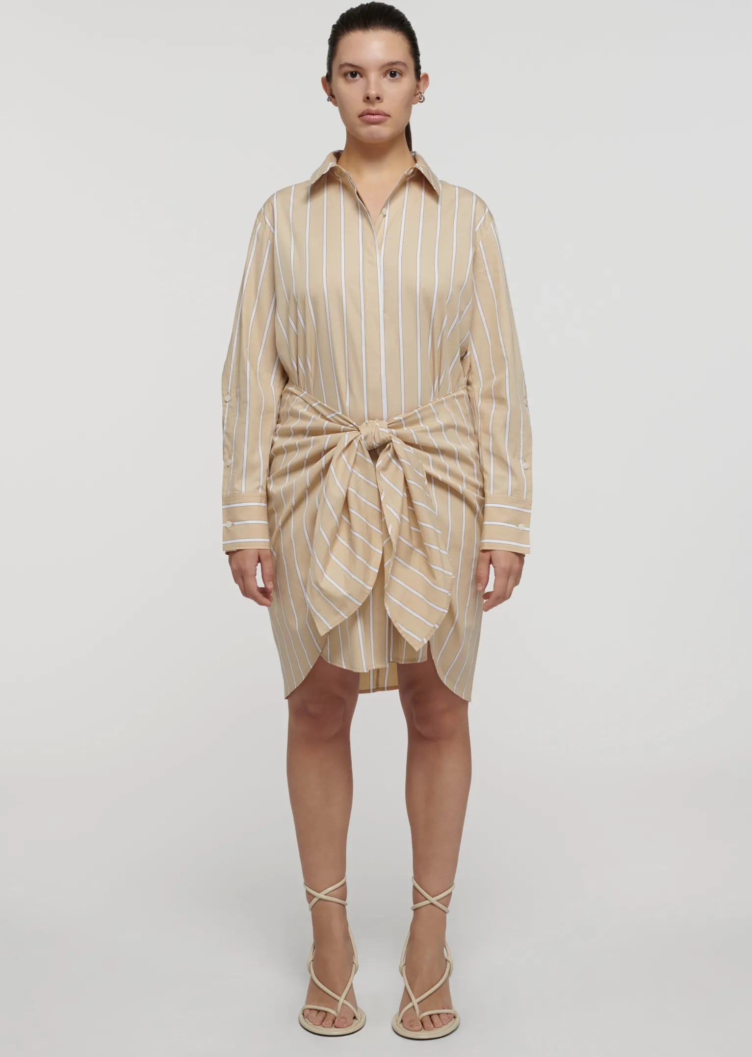Women Derek Lam Dresses & Skirts<Charlotte Tie Waist Shirt Dress