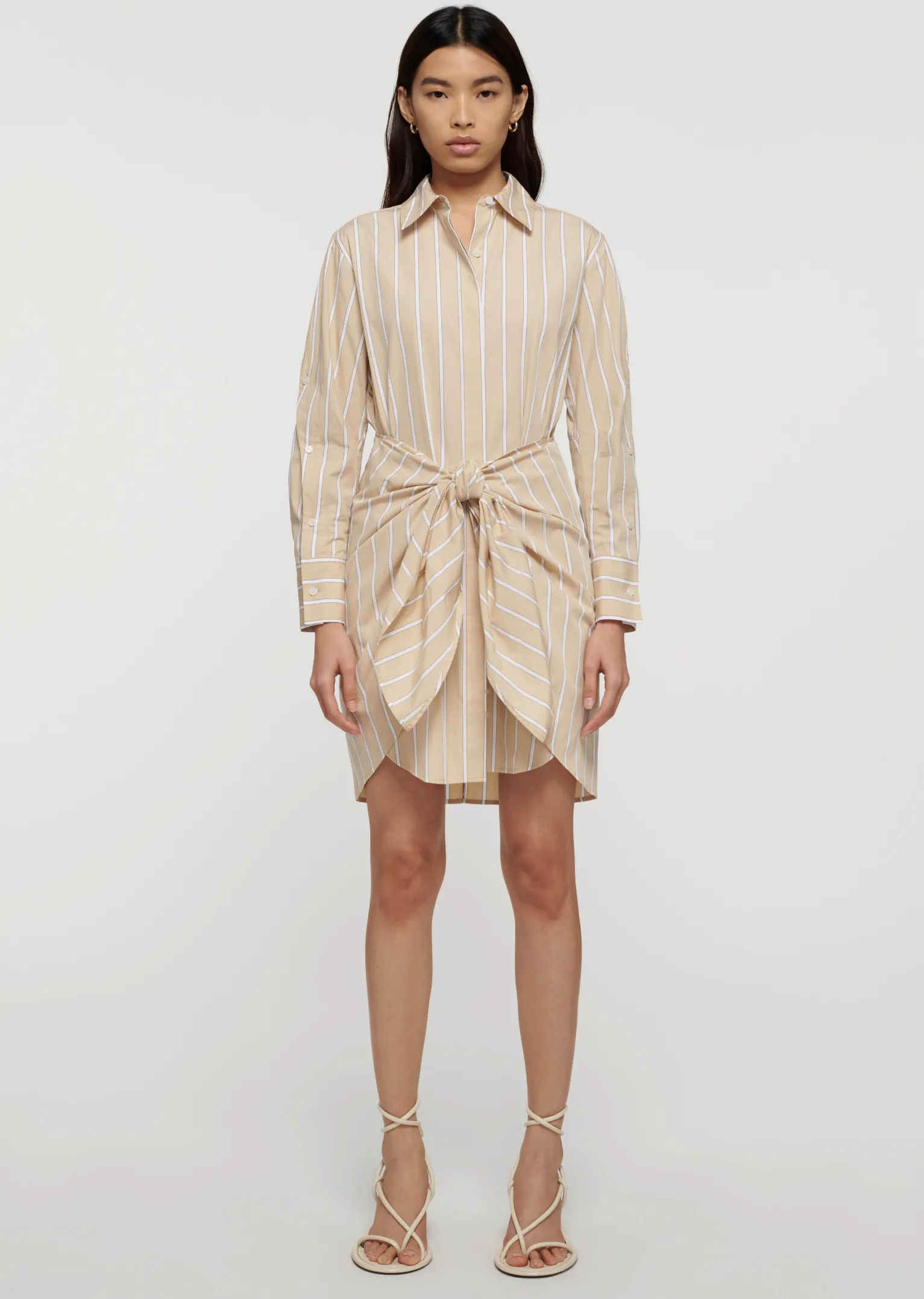 Women Derek Lam Dresses & Skirts<Charlotte Tie Waist Shirt Dress
