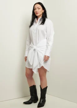 Women Derek Lam Essentials<Charlotte Tie Waist Shirt Dress