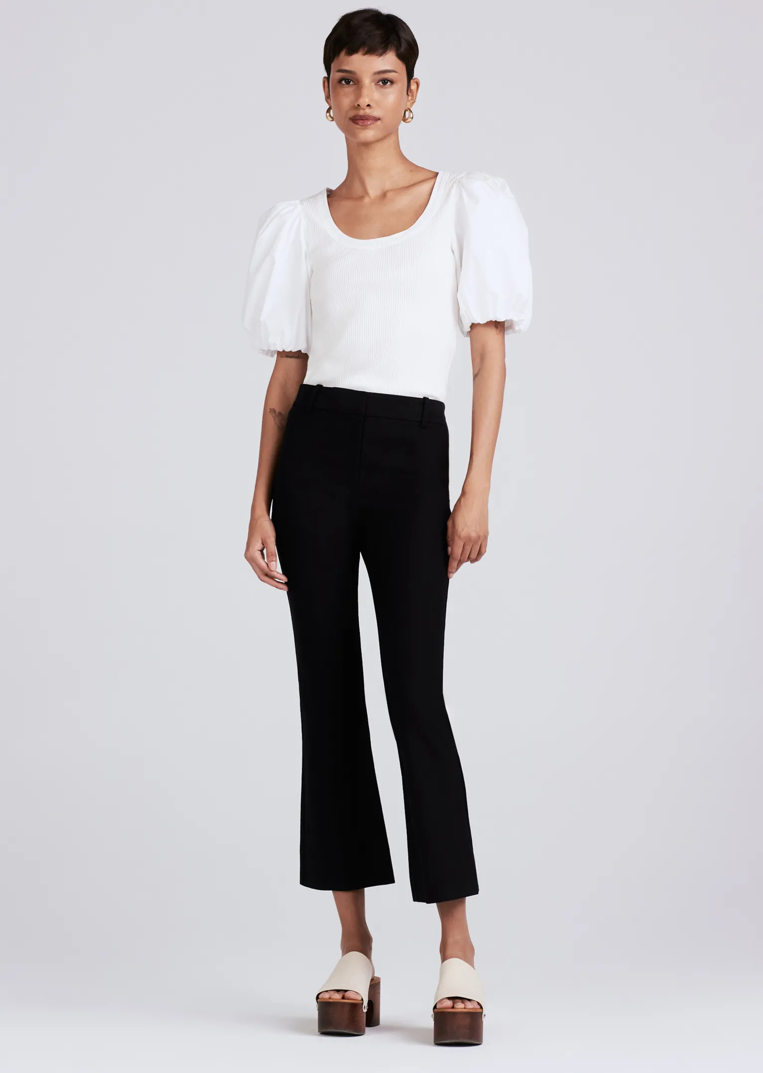 Women Derek Lam Pants & Shorts<Crosby Crop Flare Trouser