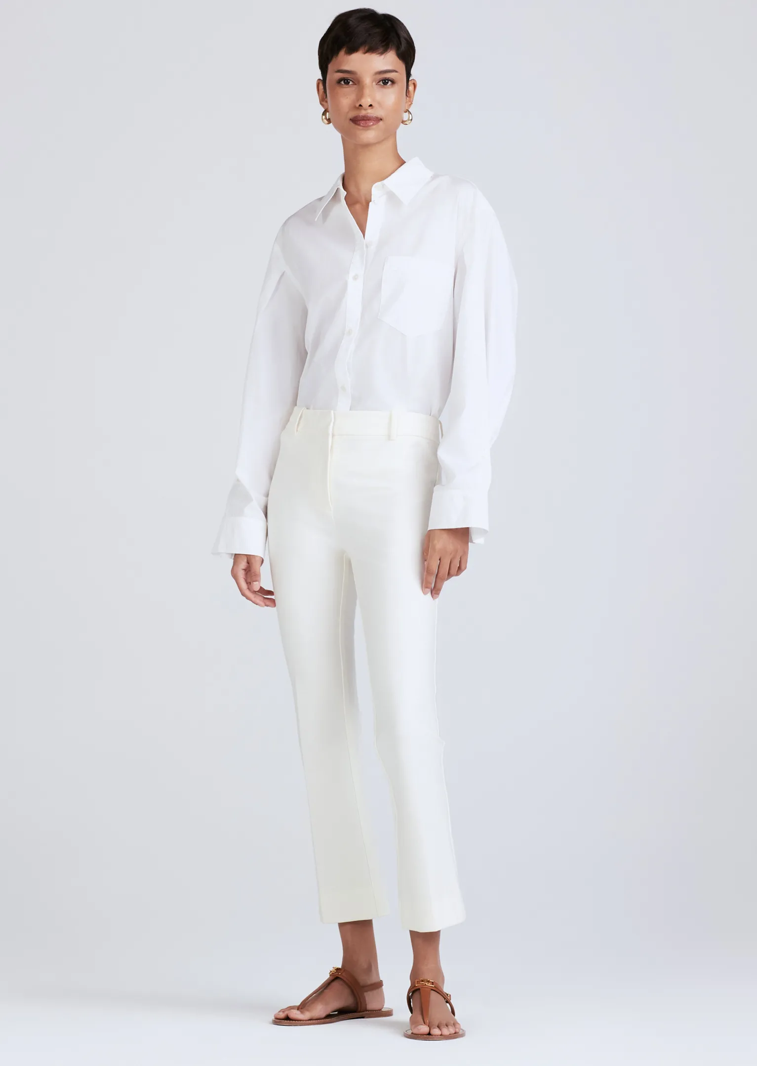 Women Derek Lam Pants & Shorts<Crosby Crop Flare Trouser