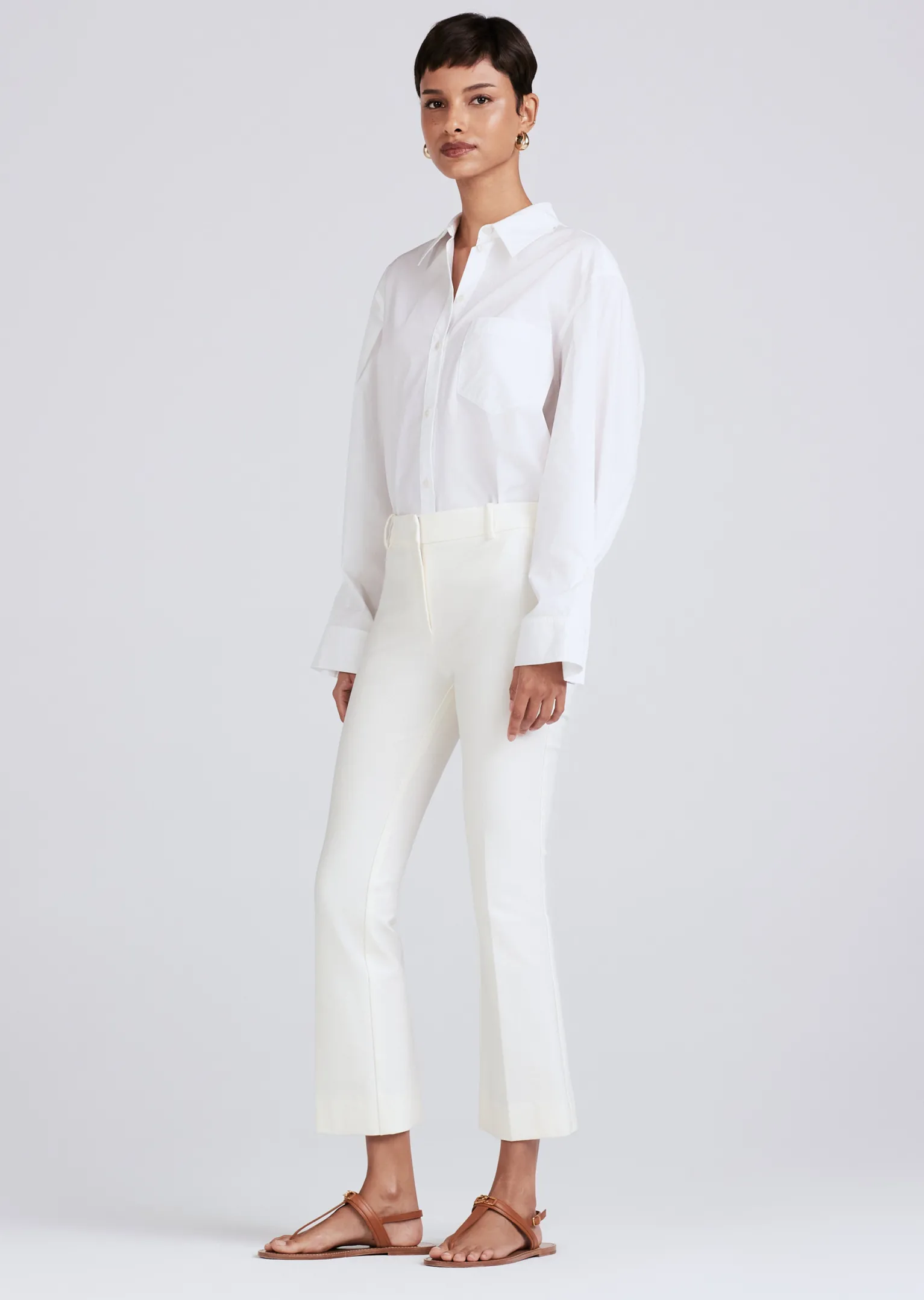 Women Derek Lam Pants & Shorts<Crosby Crop Flare Trouser