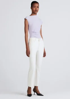 Women Derek Lam Denim<Crosby High Rise Crop Flare W/ Pintuck