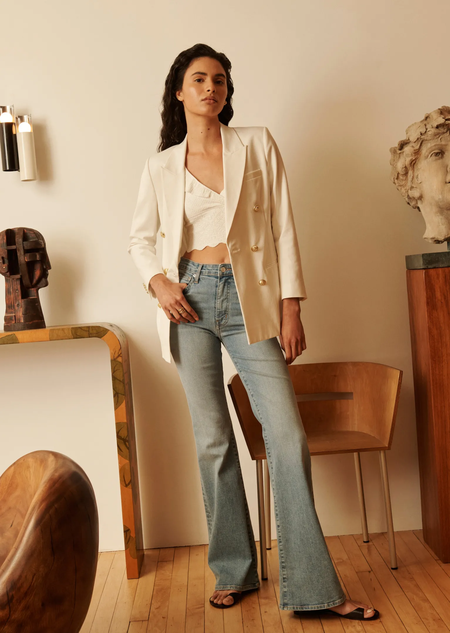 Women Derek Lam Pants & Shorts<Crosby High Rise Flare Jeans