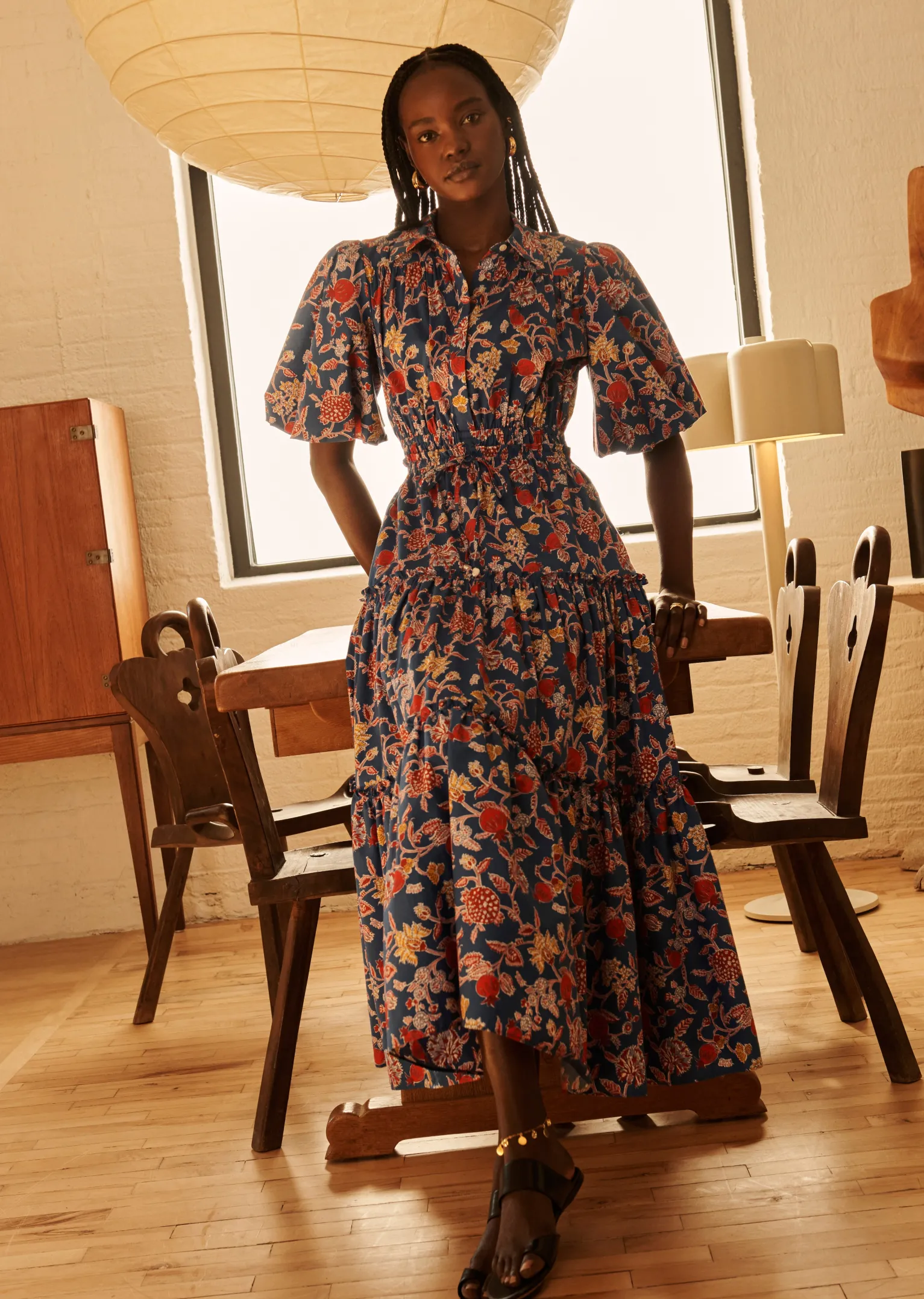 Women Derek Lam Dresses & Skirts<Dahlia Balloon Sleeve Shirt Dress