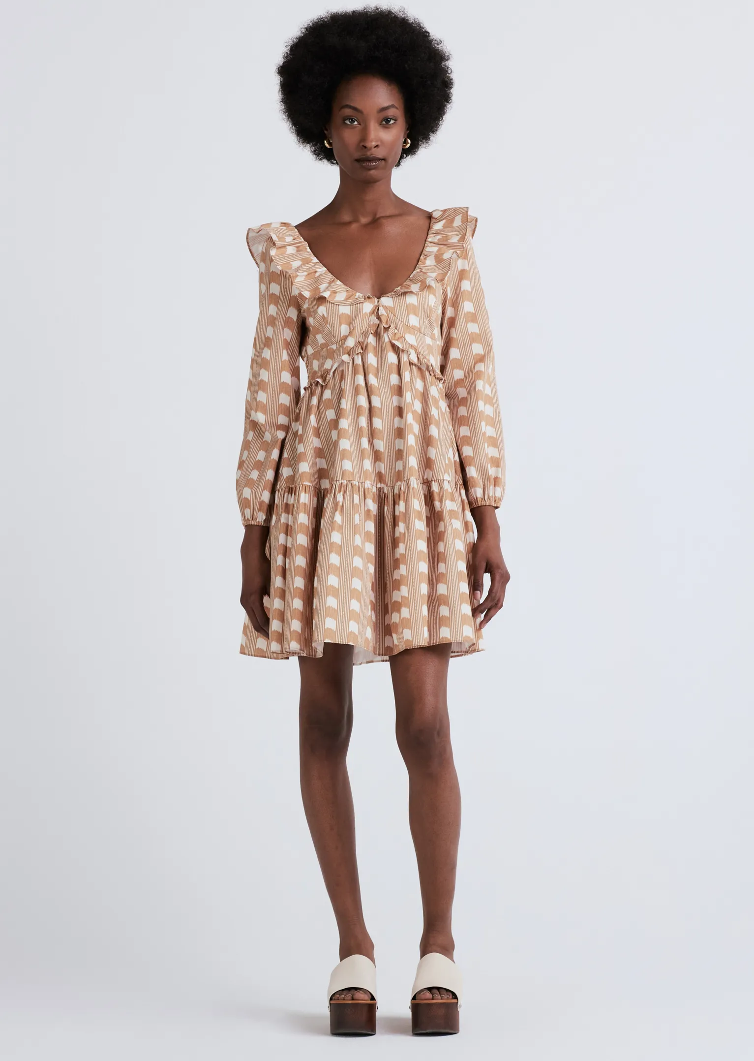 Women Derek Lam Dresses & Skirts<Daina V-Neck Ruffle Dress