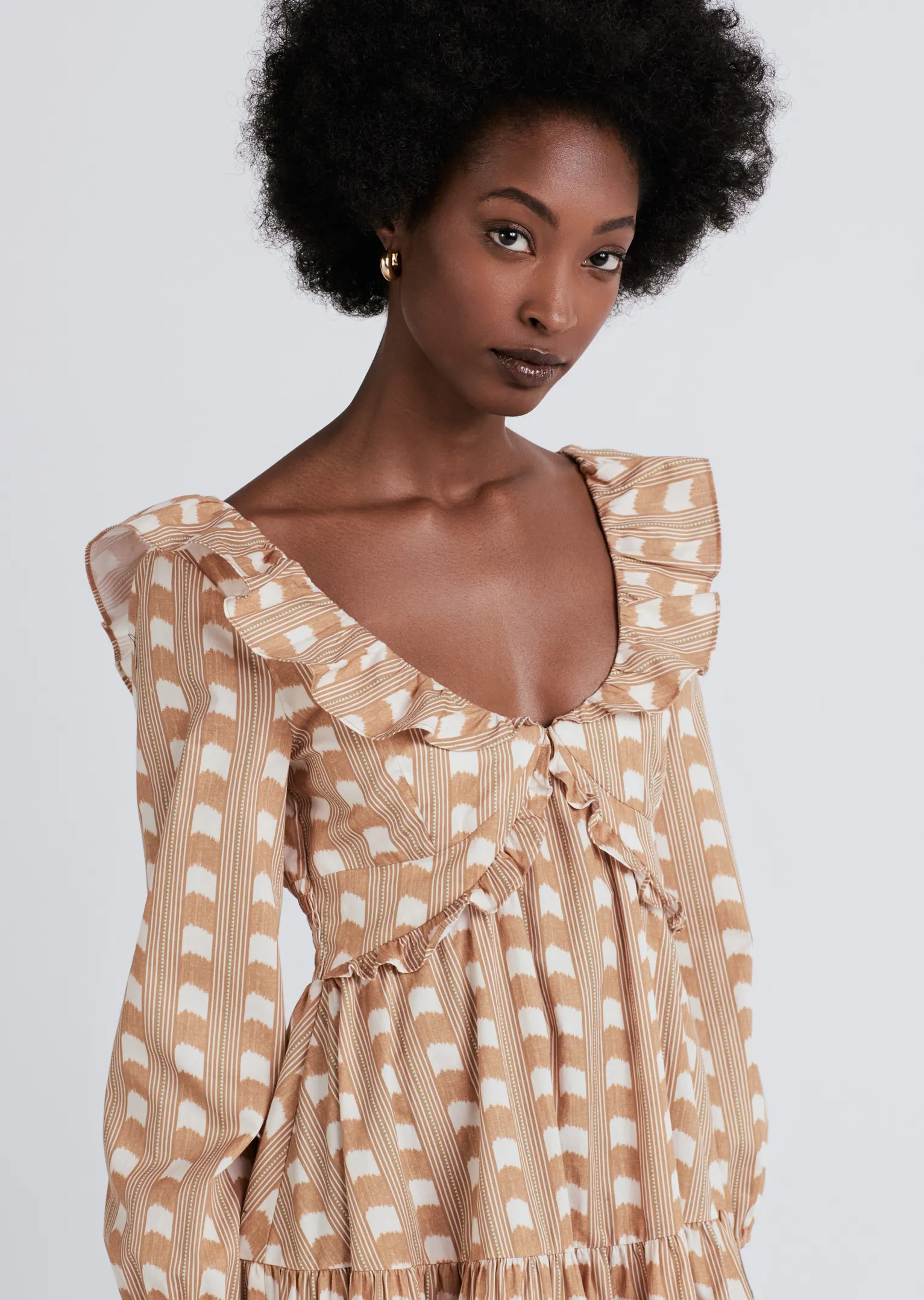 Women Derek Lam Dresses & Skirts<Daina V-Neck Ruffle Dress