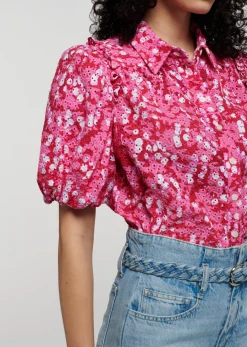 Women Derek Lam Tops<Daria Balloon Sleeve Shirt