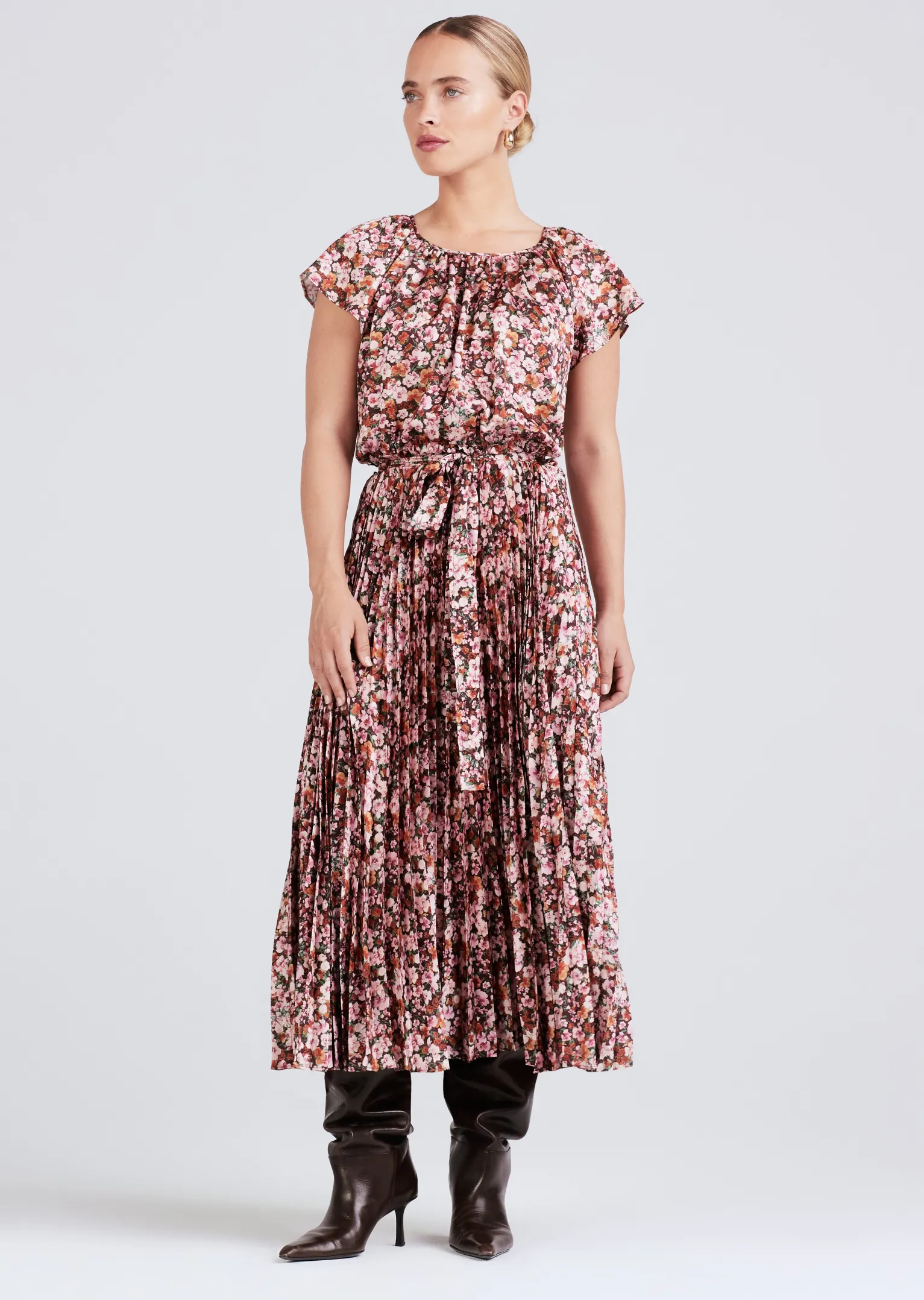 Women Derek Lam Dresses & Skirts<Demetria Flutter Sleeve Midi Dress