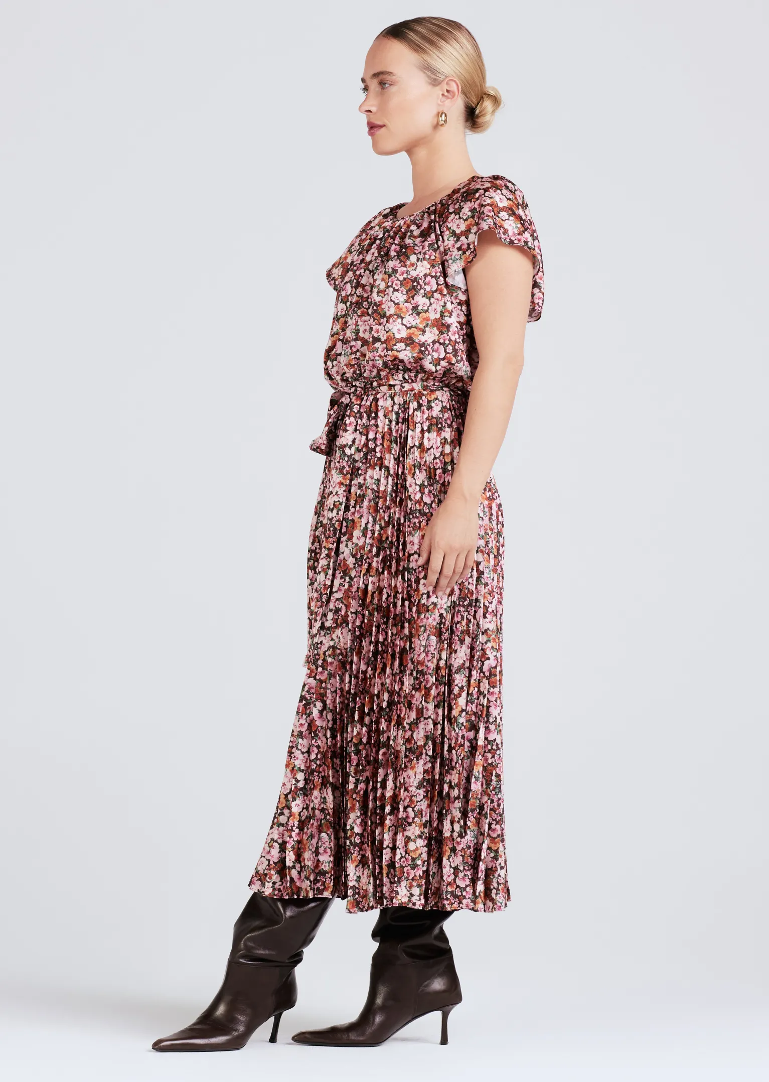 Women Derek Lam Dresses & Skirts<Demetria Flutter Sleeve Midi Dress