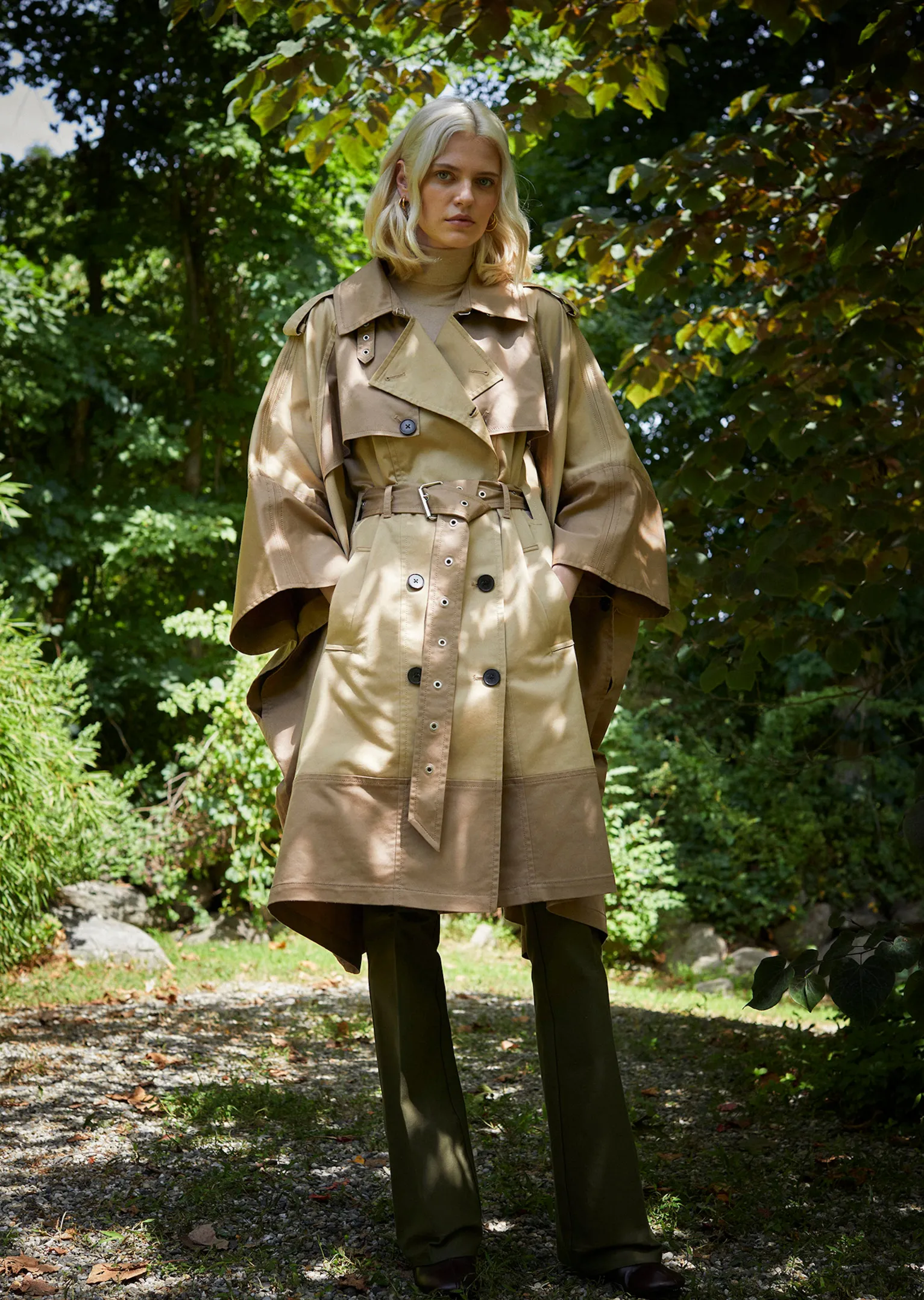 Women Derek Lam Jackets & Coats<Douglas Trench Cape