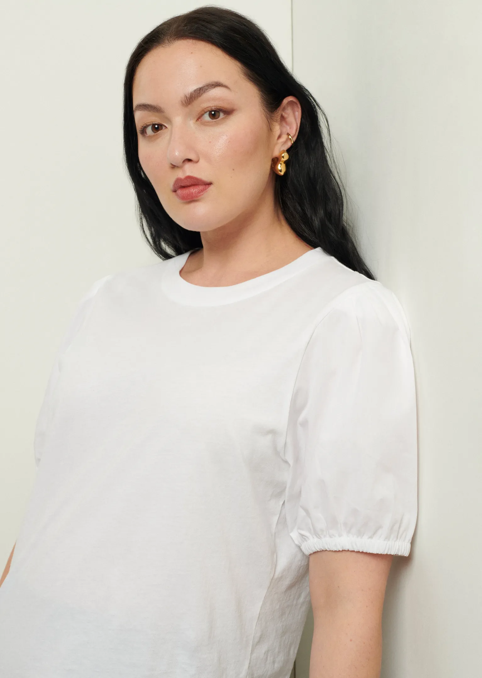 Women Derek Lam Essentials<Eva Puff Sleeve T-Shirt