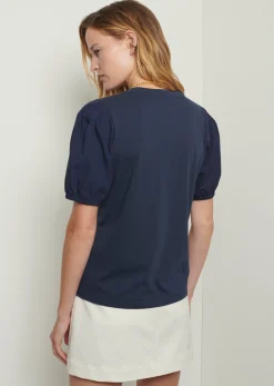 Women Derek Lam Essentials<Eva Puff Sleeve T-Shirt