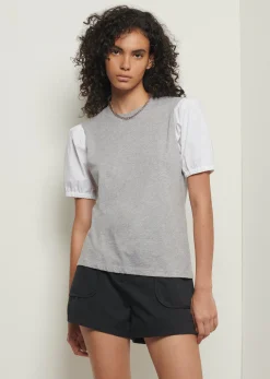 Women Derek Lam Essentials<Eva Puff Sleeve T-Shirt