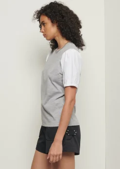 Women Derek Lam Essentials<Eva Puff Sleeve T-Shirt