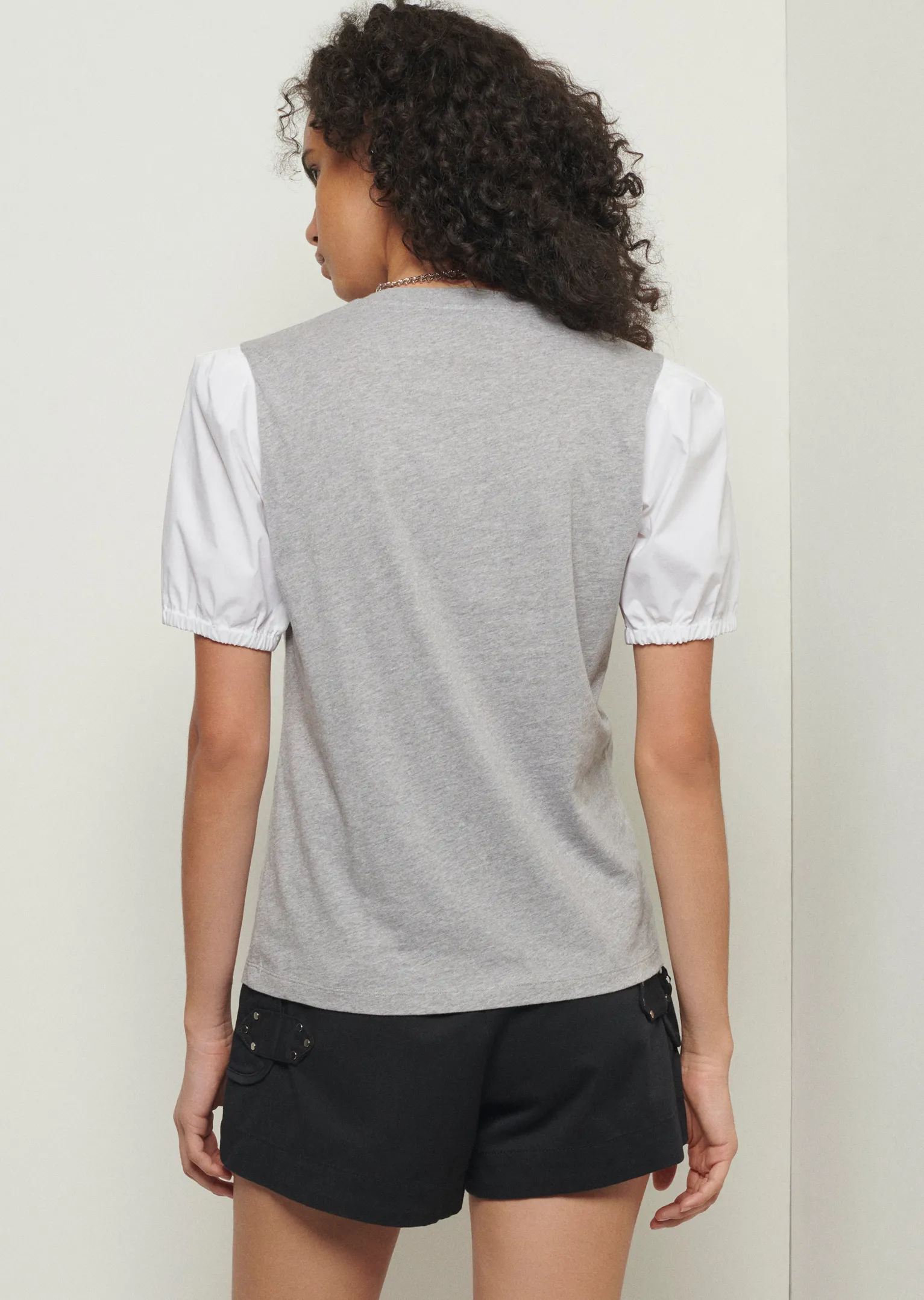 Women Derek Lam Essentials<Eva Puff Sleeve T-Shirt
