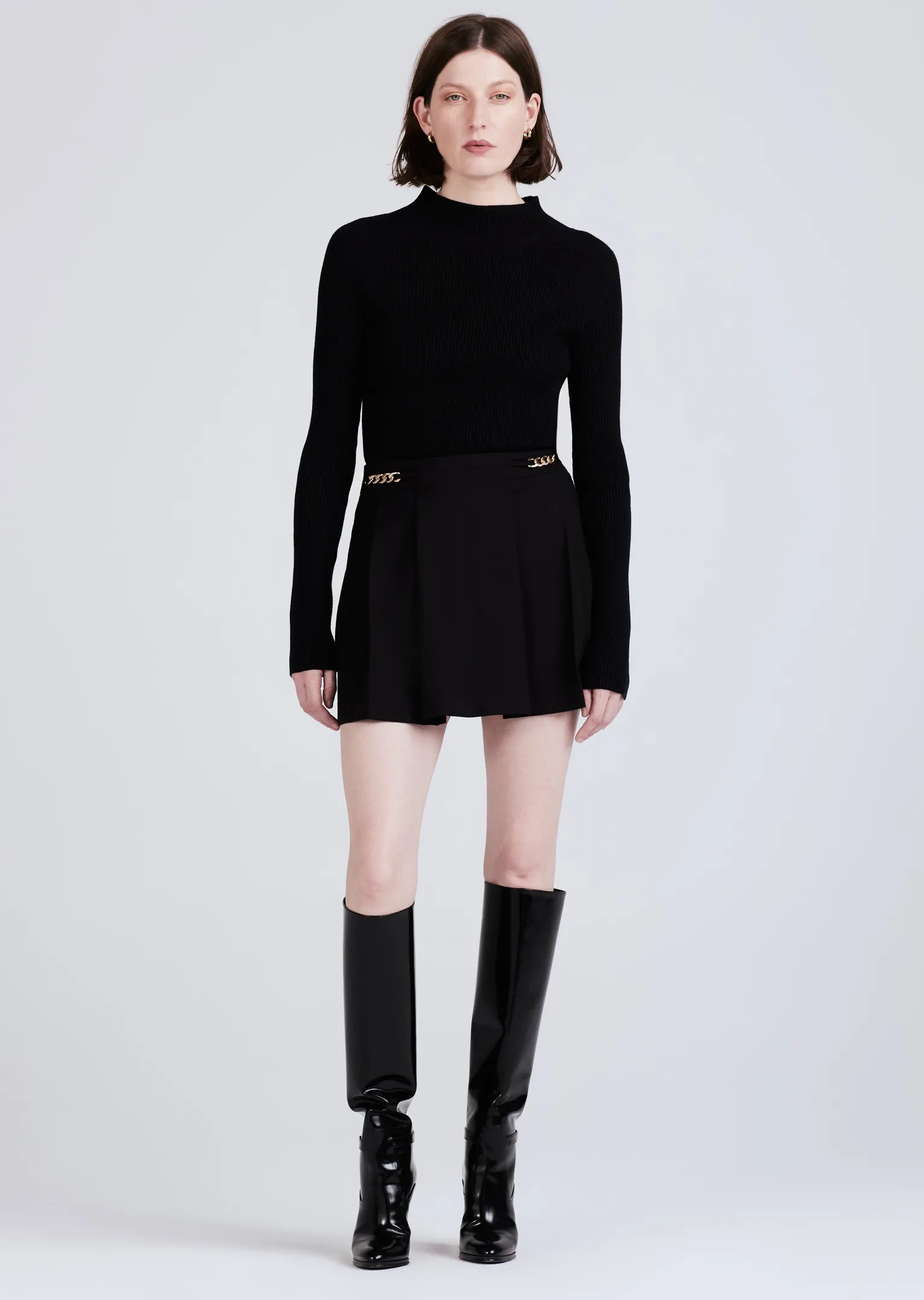 Women Derek Lam Dresses & Skirts<Filomena Knit Combo Pleated Mini Dress