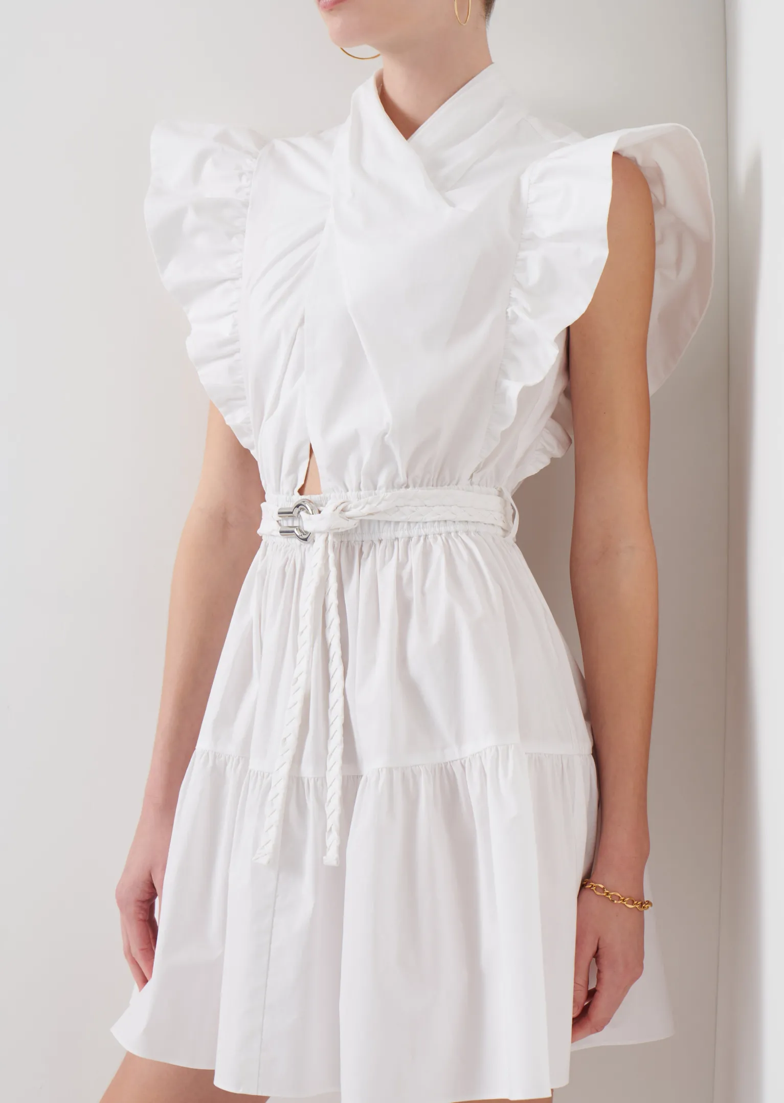 Women Derek Lam Dresses & Skirts<Finn Ruffle Wrap Dress