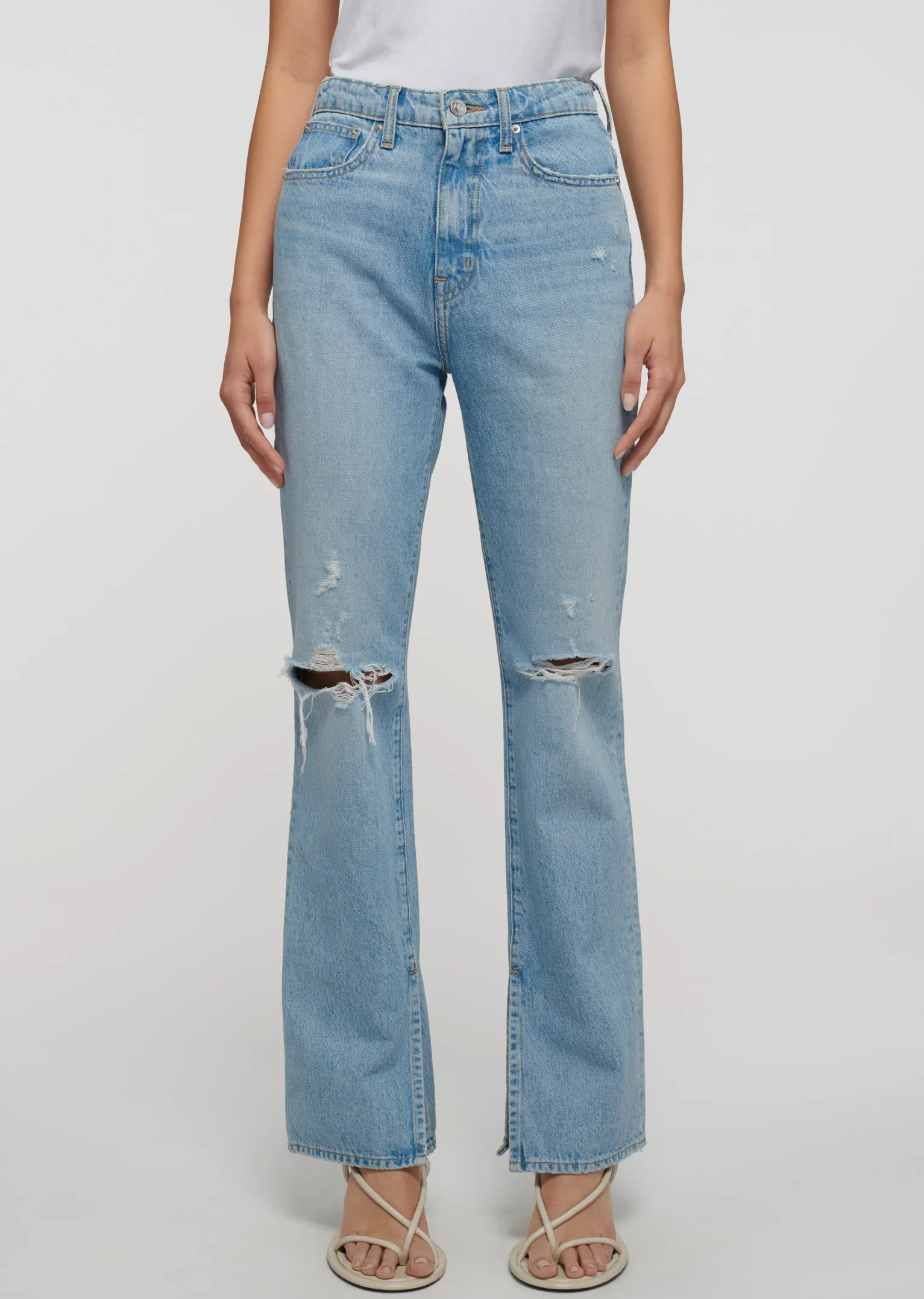 Women Derek Lam Pants & Shorts<Frankie Ultra High Rise Straight Leg Jeans