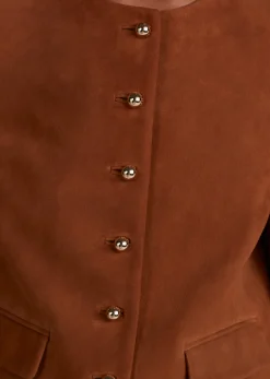 Women Derek Lam Jackets & Coats<Freddie Collarless Jacket