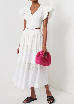 Women Derek Lam Tops<Genna Balloon Sleeve Bustier Top