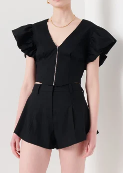 Women Derek Lam Tops<Genna Balloon Sleeve Bustier Top